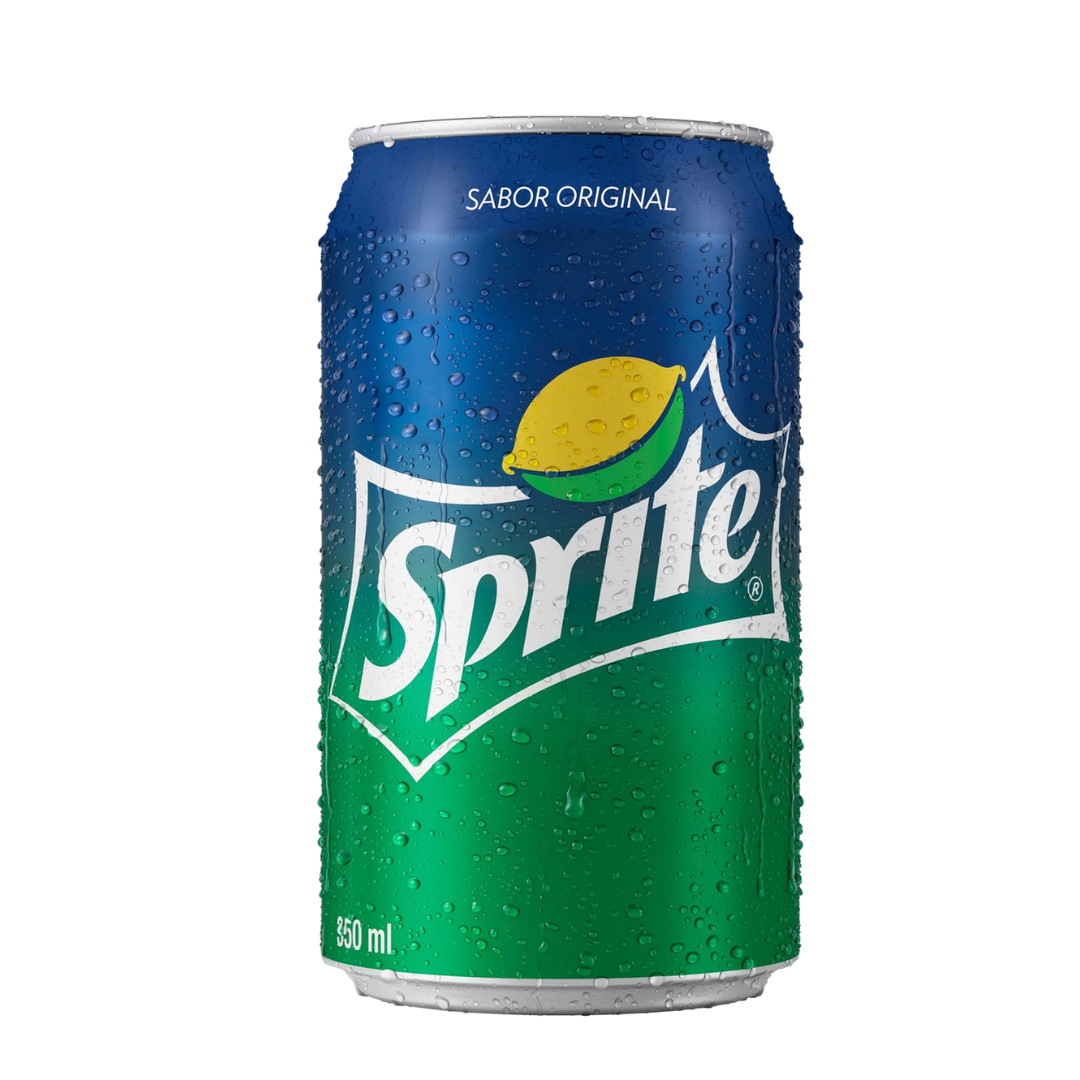 Sprite lata: Restaurante Espeto de Ouro